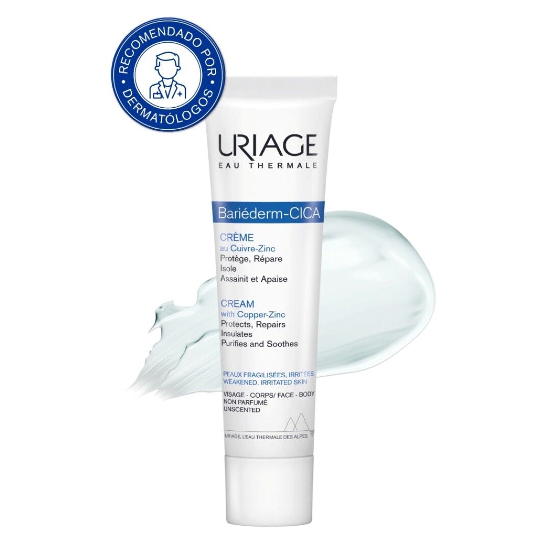 Crema Reparadora Bariéderm-CICA Con Cobre y Zinc 100ml Uriage