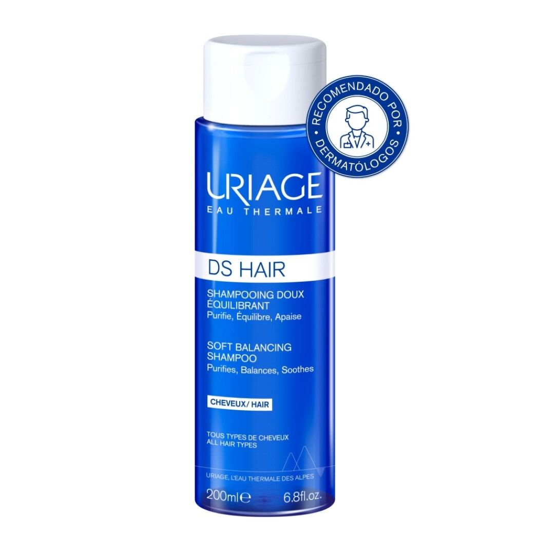 Shampoo Purificante y Regulador DS Hair Equilibrante 200ml Uriage