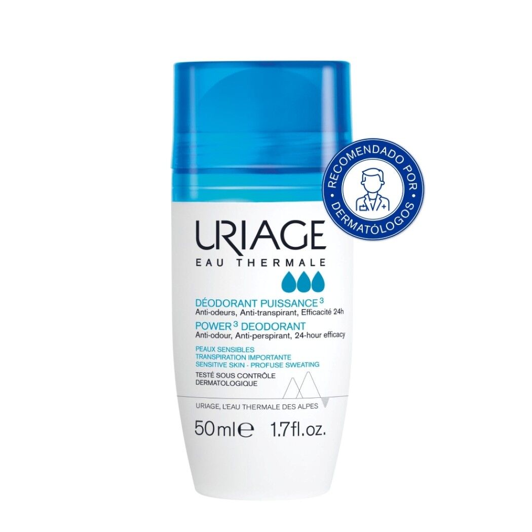 Desodorante Power 3 Sudoración Abundante 50ml Uriage