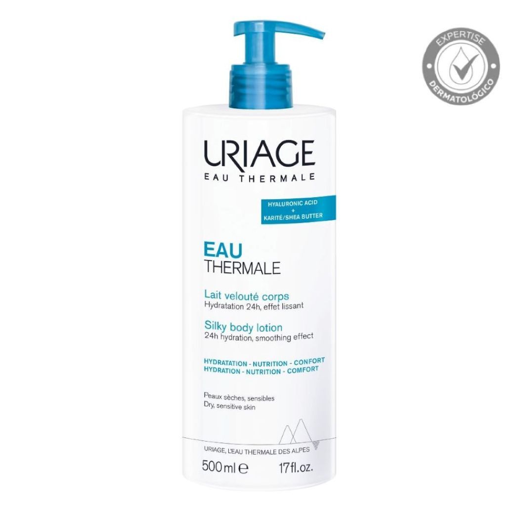 Crema Hidratante de Cuerpo Eau Thermale Leche Sedosa 500ml Uriage