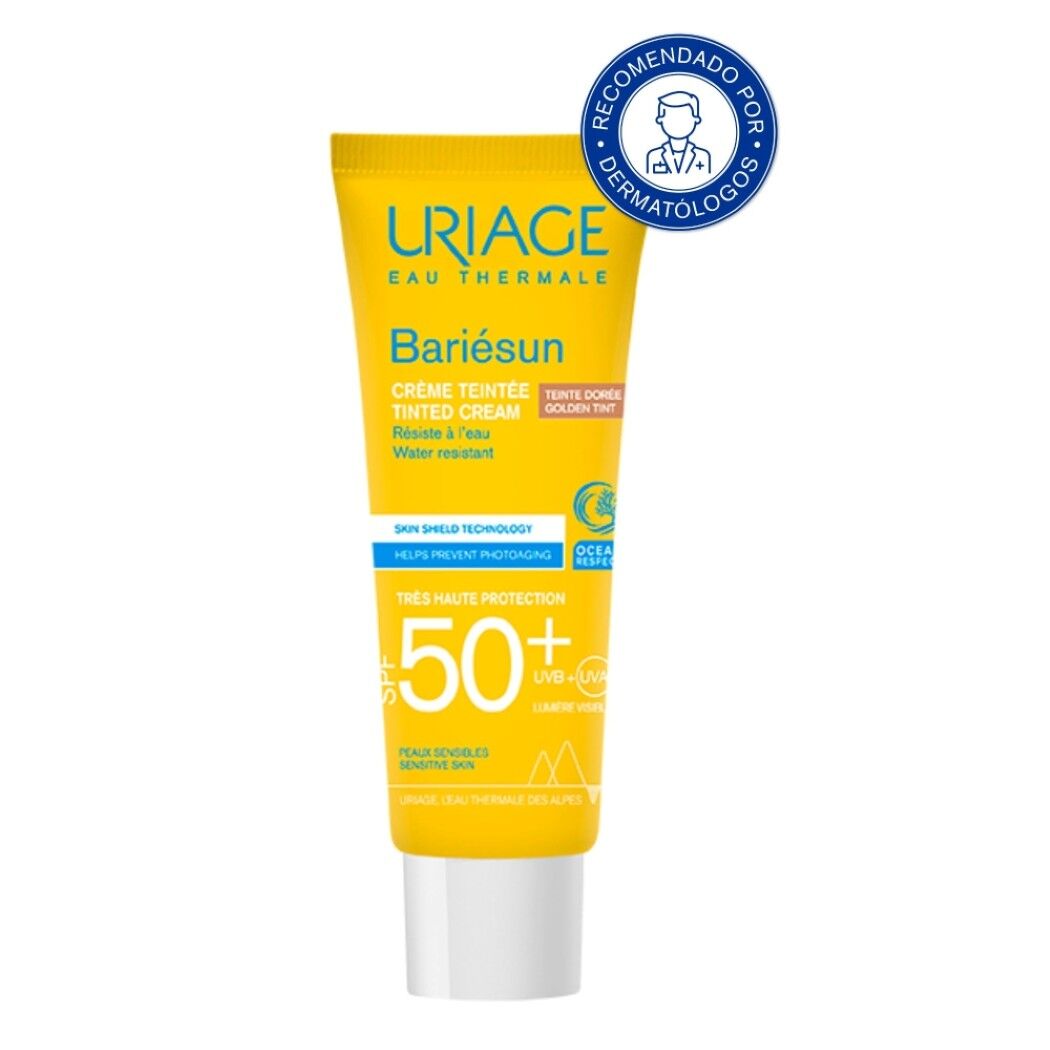 Protector Solar Rostro Bariésun Crema con Color SPF50 50ml Uriage