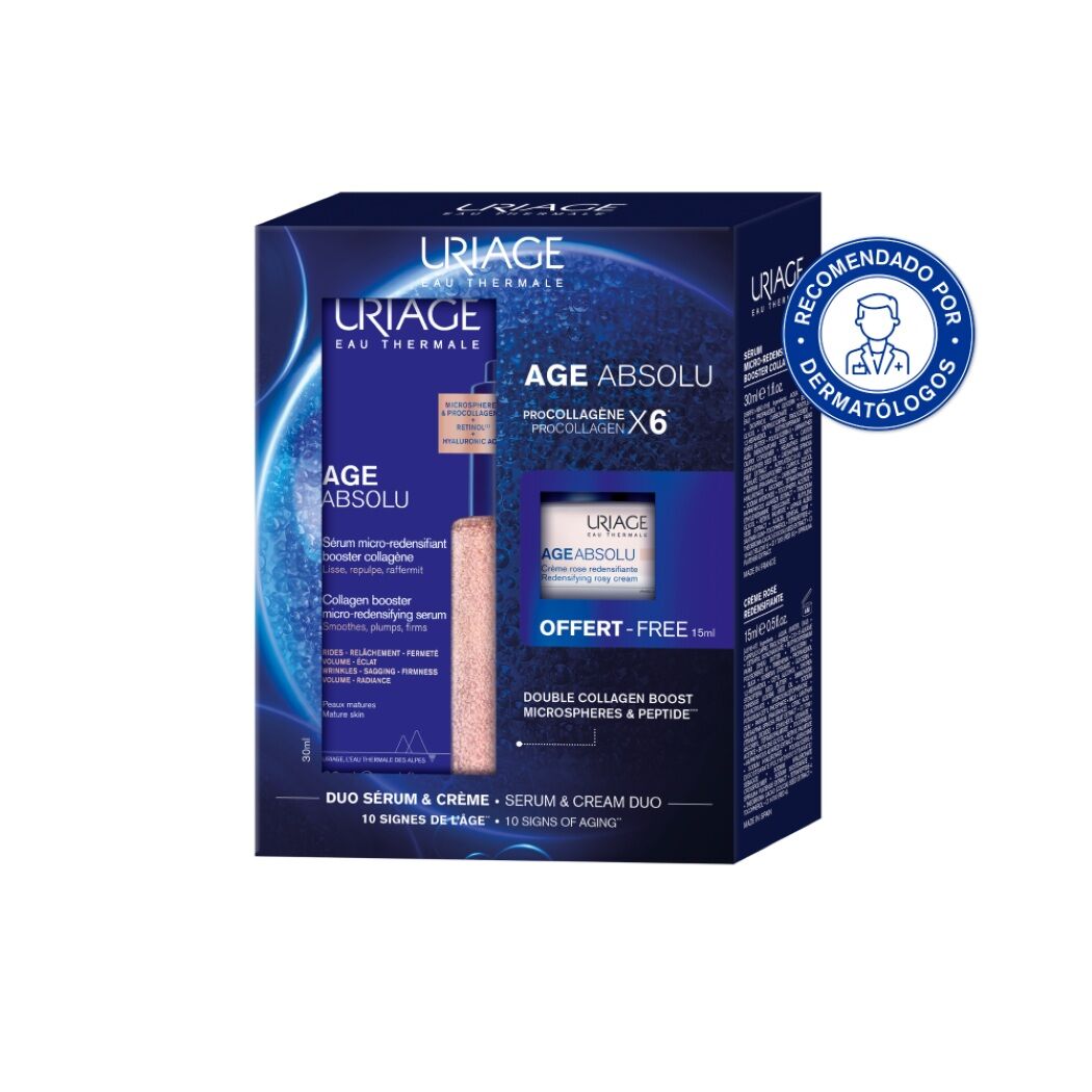 Set Serum Antiarrugas + Crema Día Age Absolu Uriage