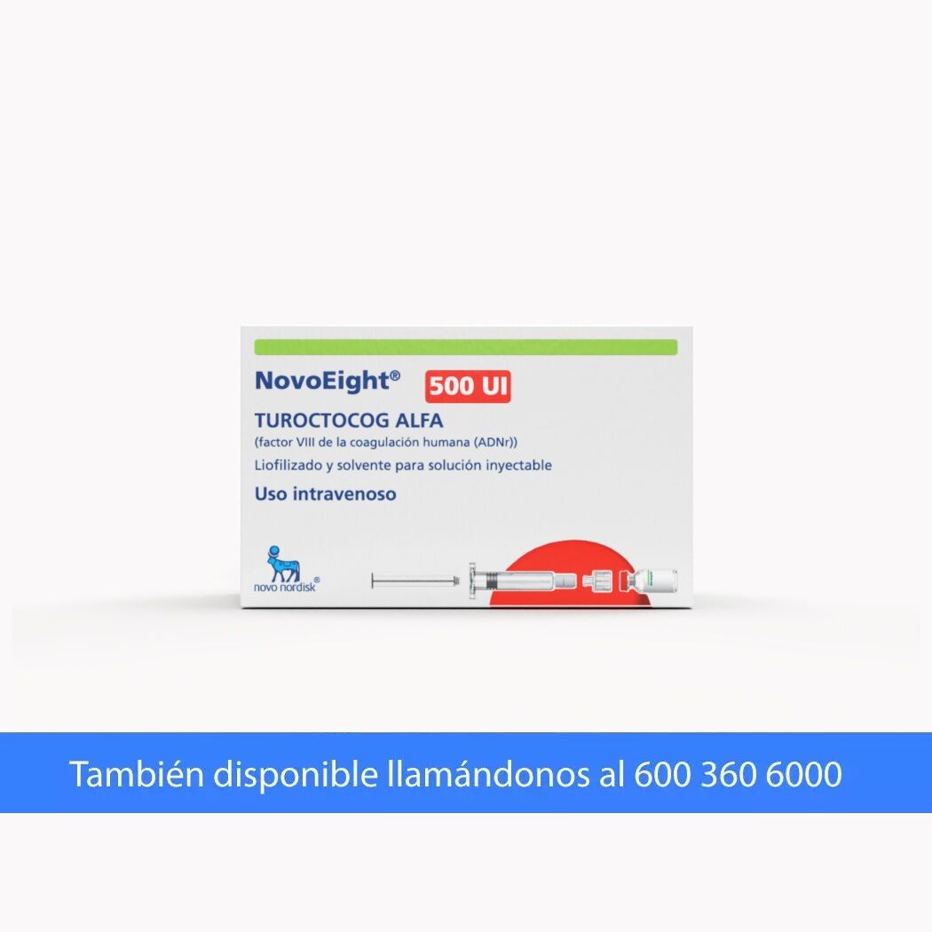 Novoeight Turoctocog Alfa 500UI Inyectable