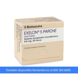 Exelon 5 Rivastigmina 4.6mg 30 Parches Transdérmicos
