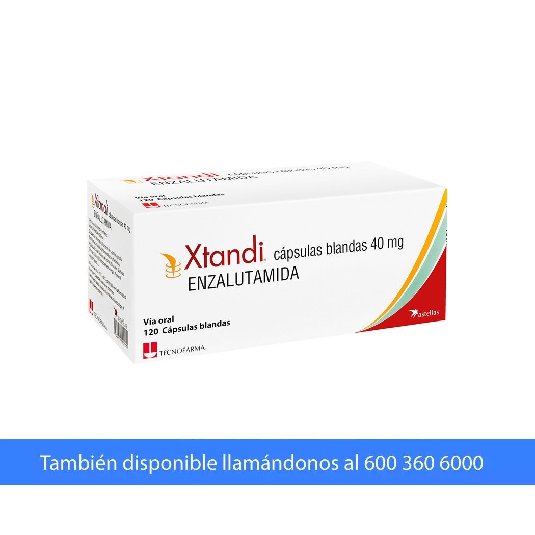 Xtandi (R) Enzalutamida 40mg 120 Cápsulas Blandas
