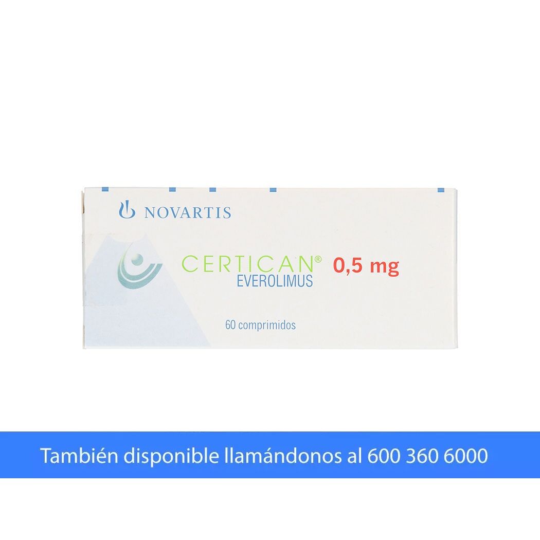 Certican Everolimus 0.75mg 60 Comprimidos