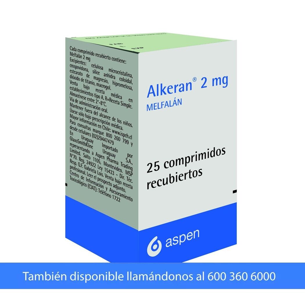 Alkeran Melfalán 2mg 25 Comprimidos