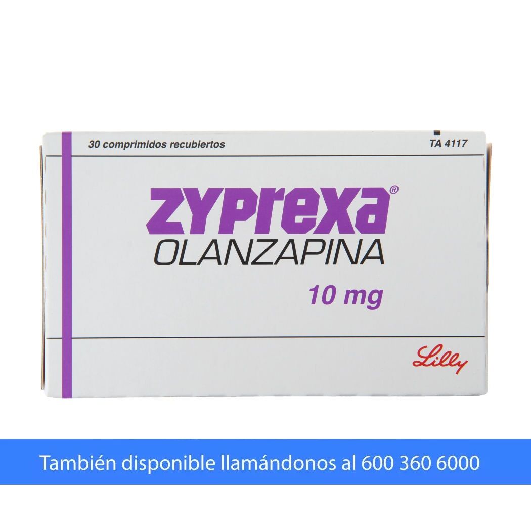 Zyprexa (R) Olanzapina 10mg 30 Comprimidos Recubiertos