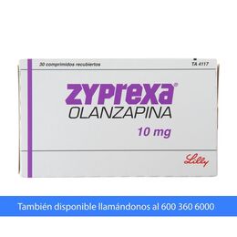 Zyprexa (R) Olanzapina 10mg 30 Comprimidos Recubiertos