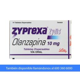 Zyprexa Zydis (R) Olanzapina 10mg 14 Comprimidos Dispersables