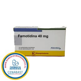 Famotidina (B) 40mg 10 Comprimidos - Cenabast