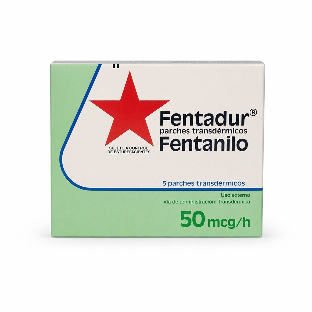 Fentadur Fentanilo 50mcg/h 5 Parches Transdérmicos