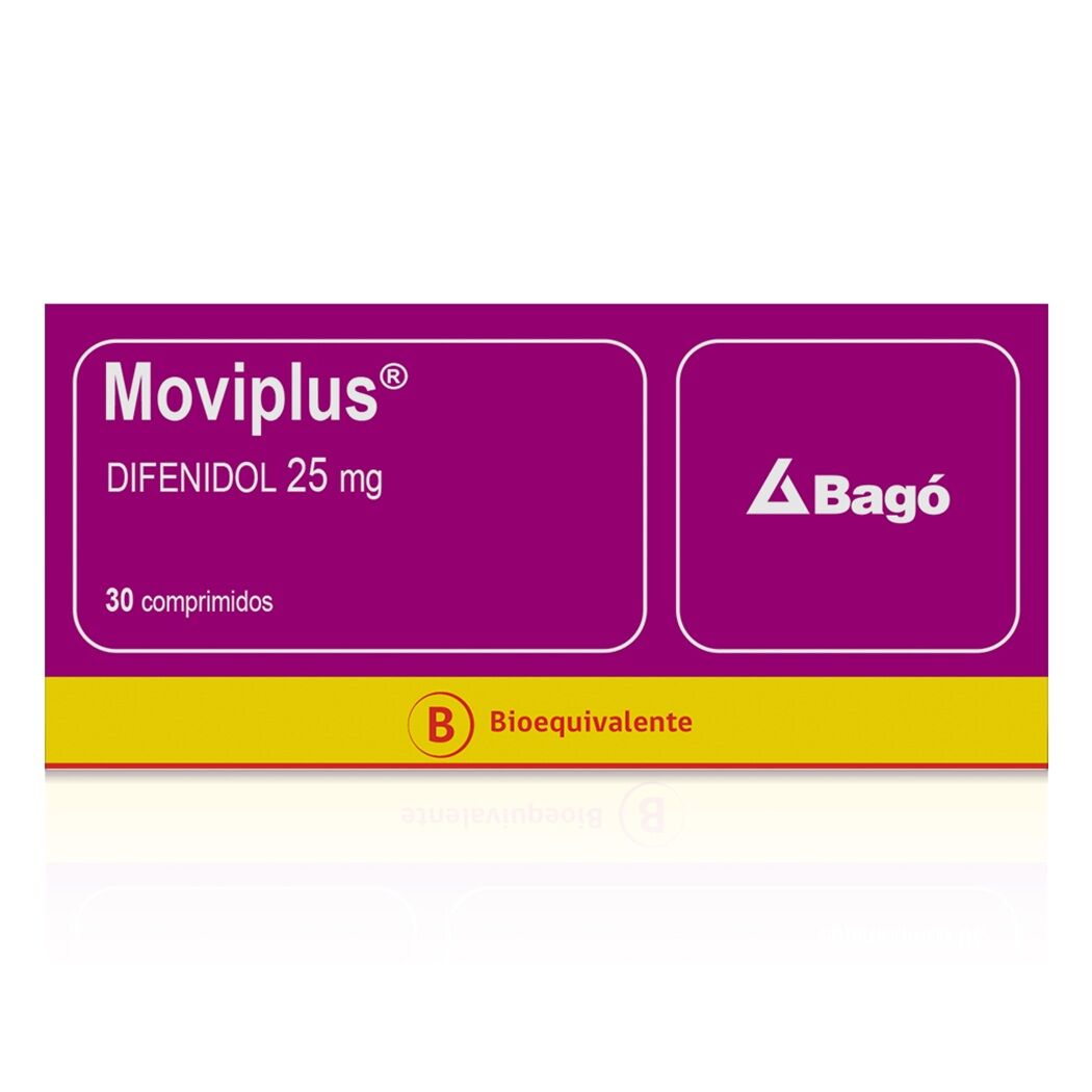 Moviplus (B) Difenidol 25mg 30 Comprimidos