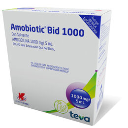 Amobiotic Bid 1000 Amoxicilina 1000mg/5ml 90ml | Productos | Salcobrand