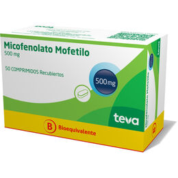 Micofenolato (B) 500mg 50 Comprimidos Recubiertos