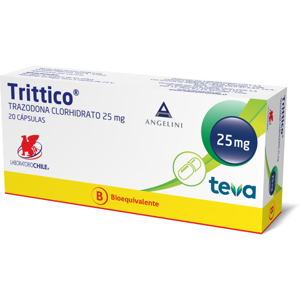 Trittico Trazodona 25mg 20 Cápsulas