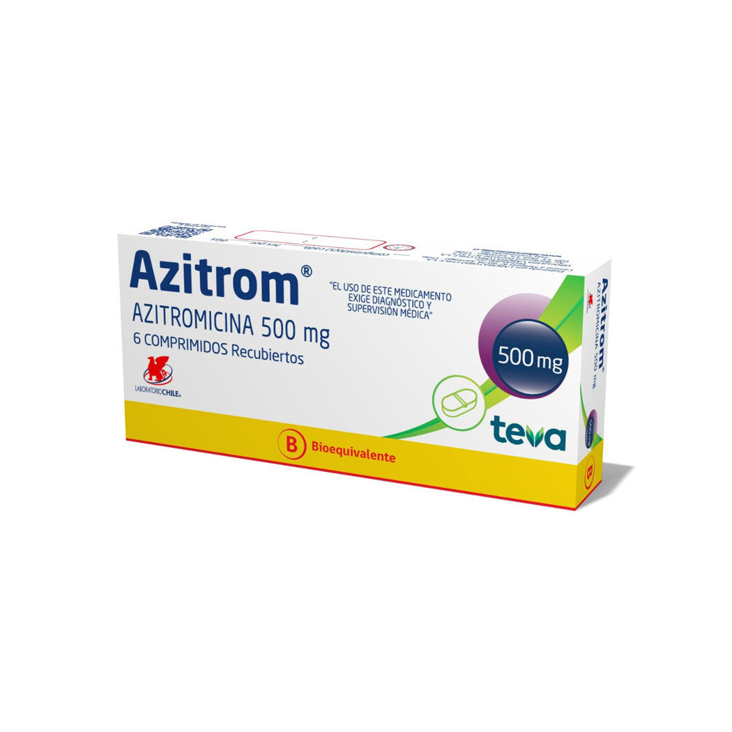 Azitrom (B) Azitromicina 500mg 6 Comprimidos Recubiertos