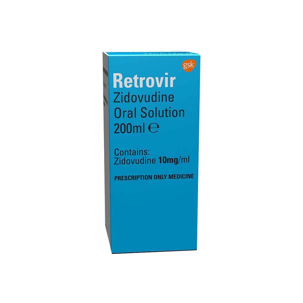 Retrovir Zidovudina 50mg/5ml Jarabe 200ml