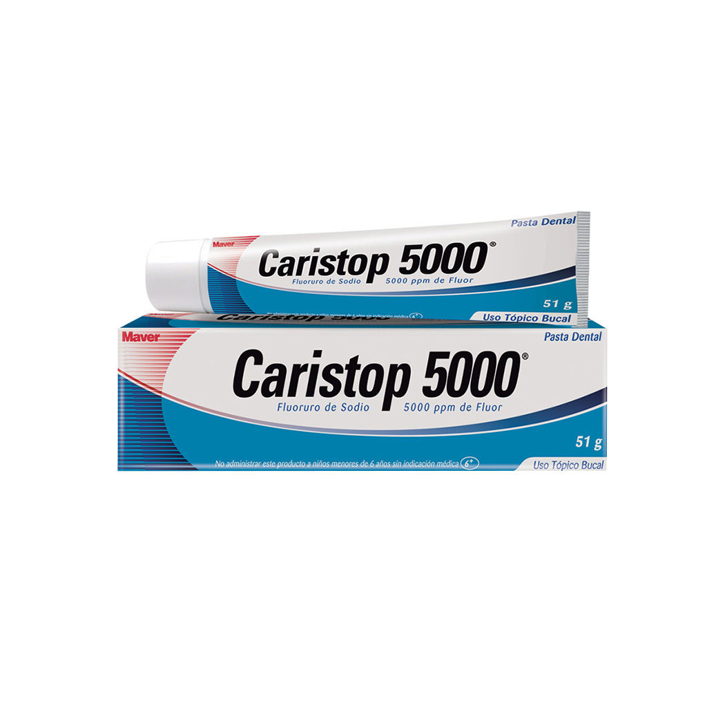 Caristop 5000 Fluoruro De Sodio Pasta Dental 51g