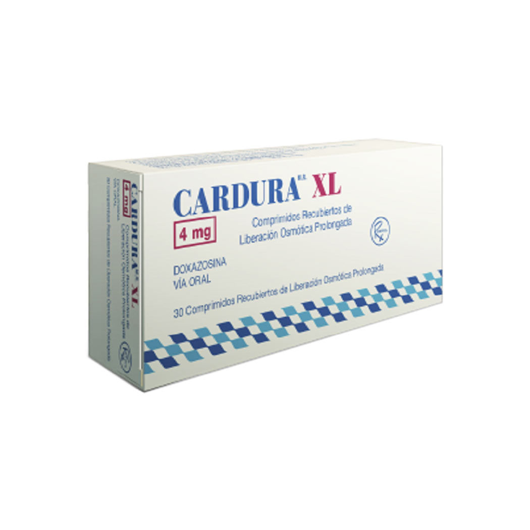 Cardura XL Doxazosina 4mg 30 Comprimidos Prolongados