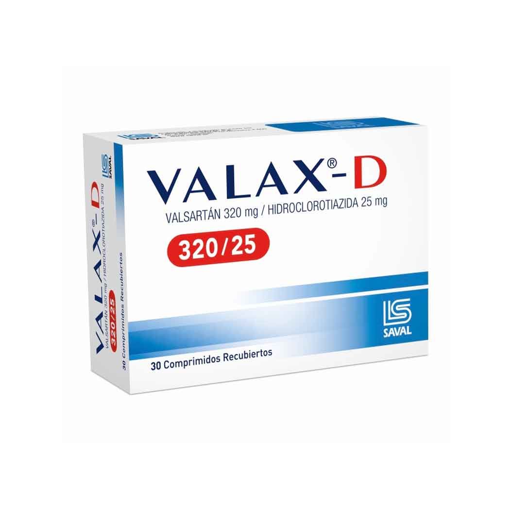 Valax-D Valsartan 320/25 30 Comprimidos Recubiertos