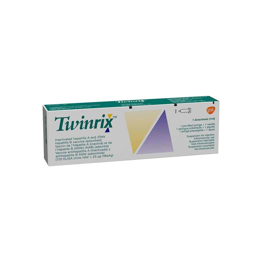 Twinrix Vacuna Hepatitis Inyectable 1 Jeringa Prellenada