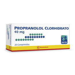 Propranolol (B) 40mg 20 Comprimidos
