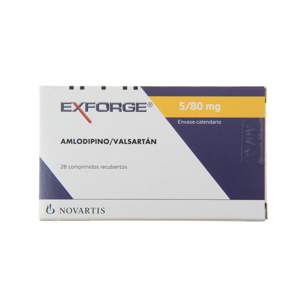 Exforge 5/80 Amlodipino / Valsartan 28 Comprimidos Recubiertos