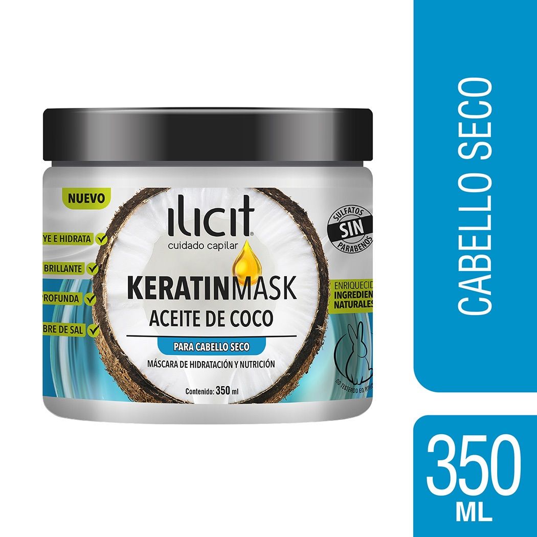 Crema de Tratamiento Ilicit Keratinmask Coco 350ml
