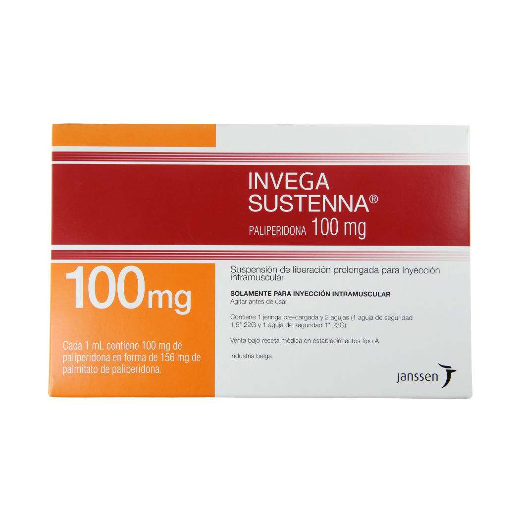 Invega Sustenna Paliperidona 100mg/ml Inyectable 1 Jeringa Prellenada