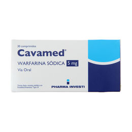 Cavamed Warfarina 5mg 30 Comprimidos