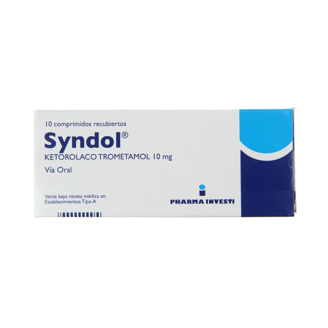 Syndol Ketorolaco 10mg 10 Comprimidos Recubiertos