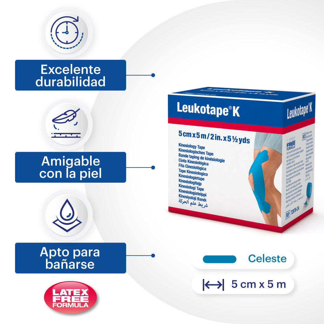 Leukotape K Venda Celeste 5cmx5m