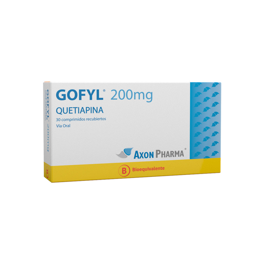 Gofyl (B) Quetiapina 200mg 30 Comprimidos Recubiertos