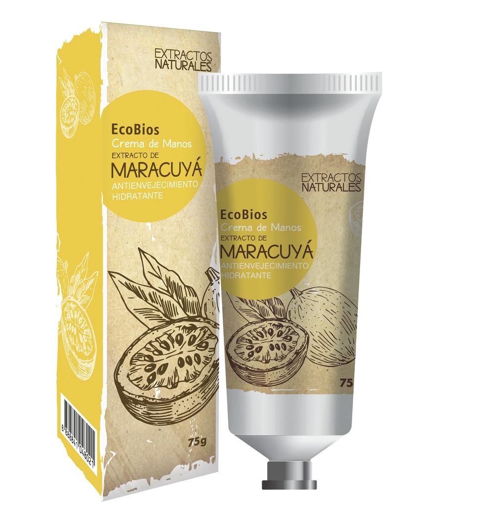 Crema de manos Ecobios Extra Natural Maracuyá 75g