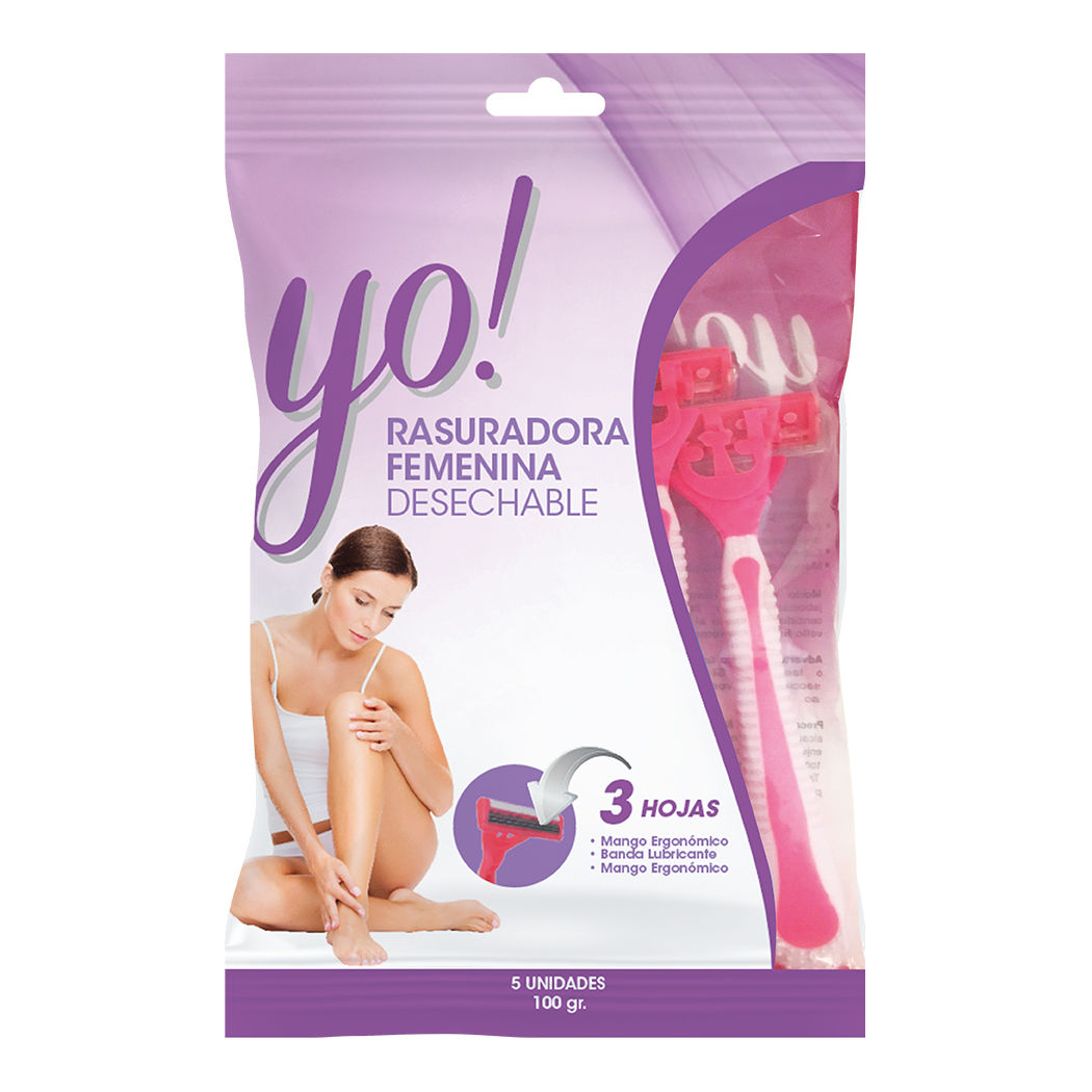 Yo! Pack Rasuradora Femenina Desechables 5 Unidades