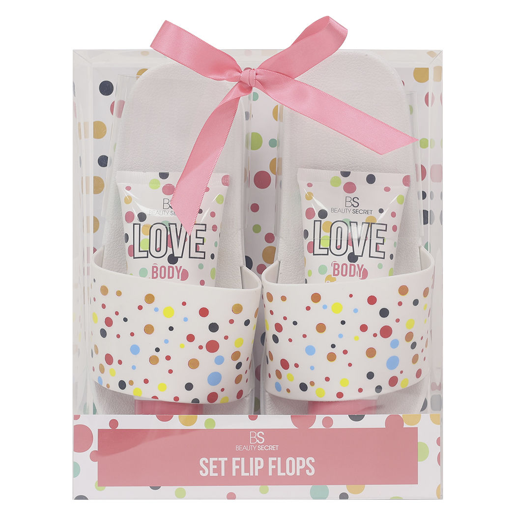 BEAUTY SECRET FLIP FLOSP BODY LOTION + BODY SCRUB