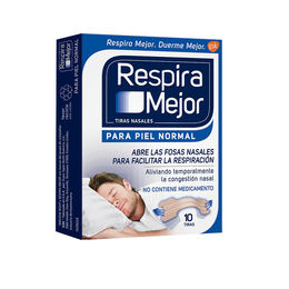 Parche Nasal Anti Ronquido Respira Mejor Piel Normal 10 Unidades