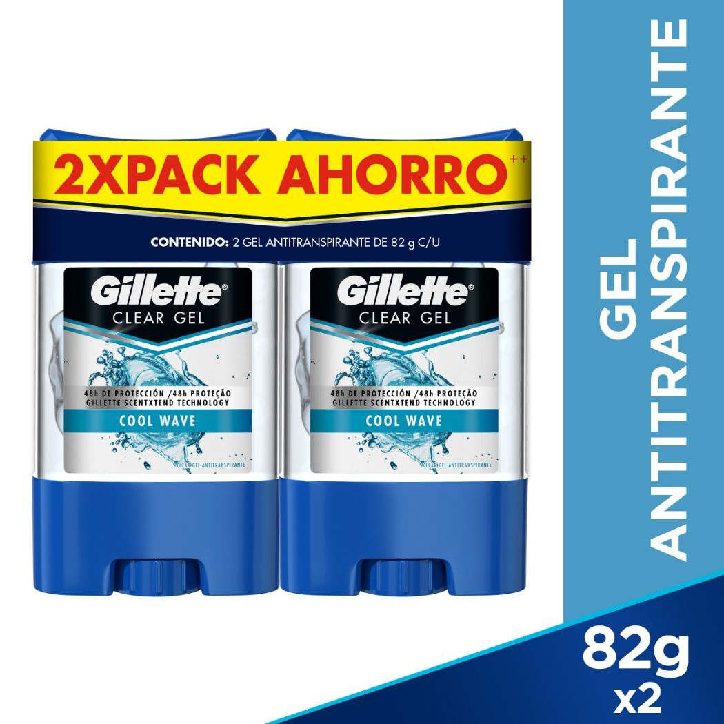 Antitranspirante Gillette Clear Gel Cool Wave 164 g
