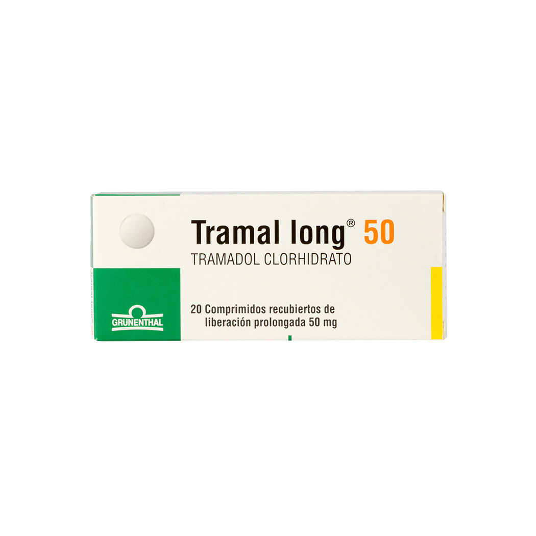 Tramal Long (R) Tramadol 50mg 20 Comprimidos Prolongados