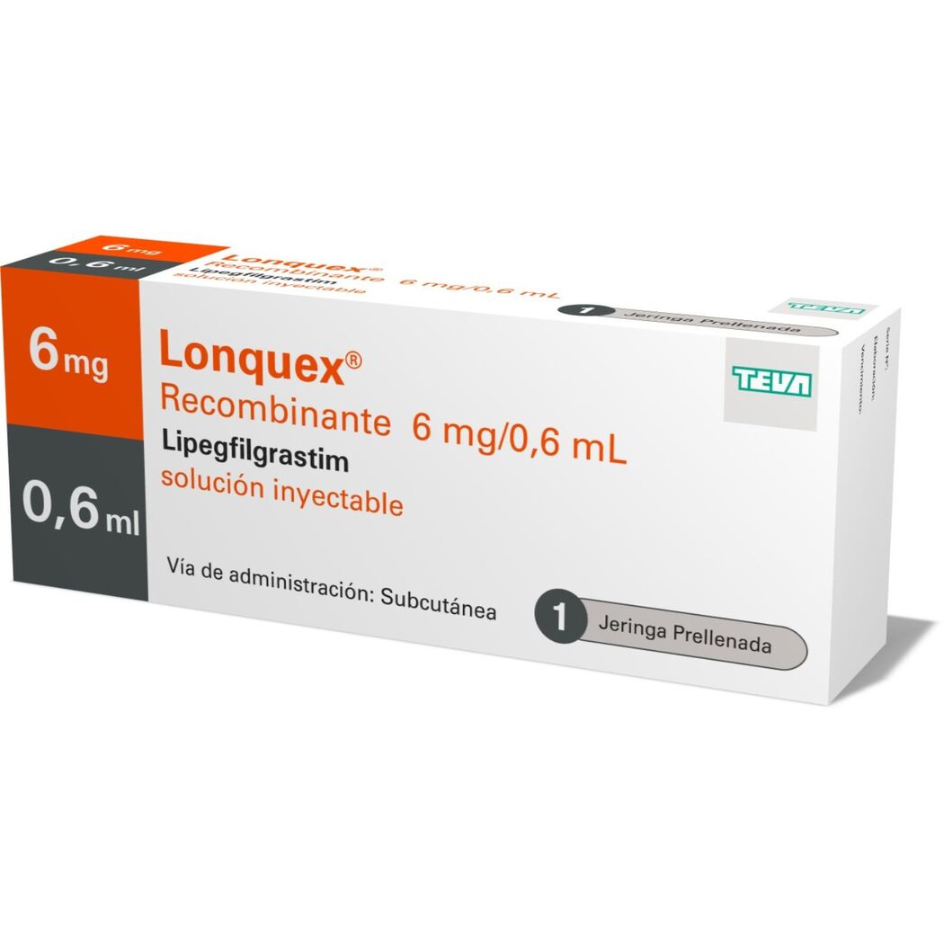 Lonquex Lipegfilgrastim 6mg/0.6ml 1 Jeringa Prellenada