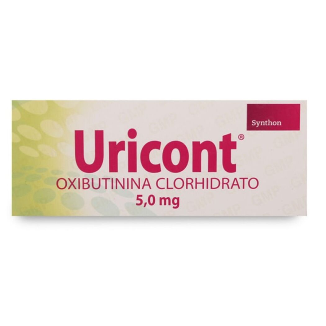 Uricont Oxibutinina 5mg 40 Comprimidos