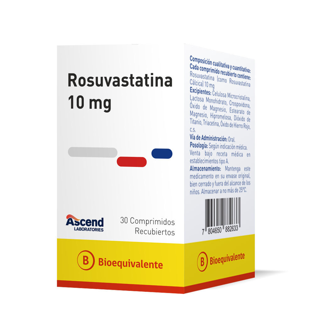 Rosuvastatina (B) 10mg 30 Comprimidos Recubiertos