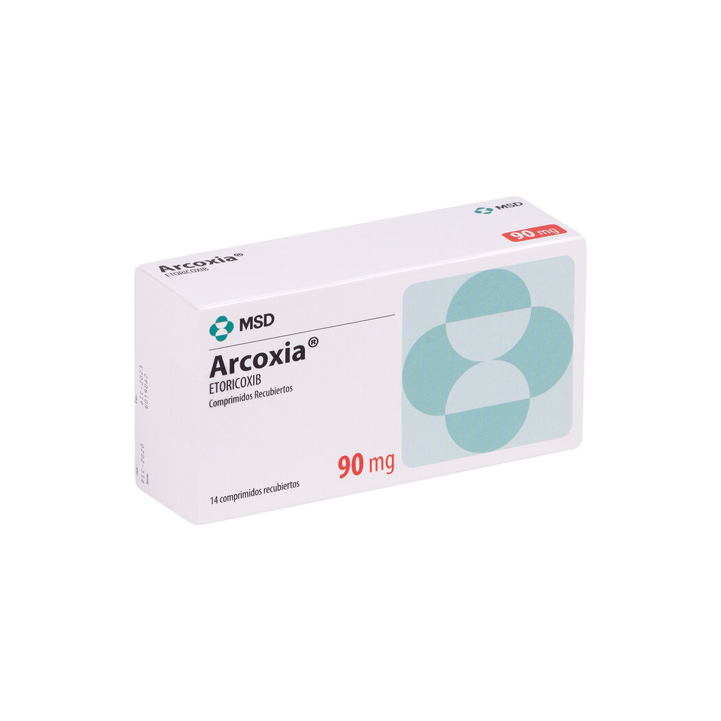 Arcoxia 90 Mg. 14 Comprimidos Recubiertos - FarmaCompara