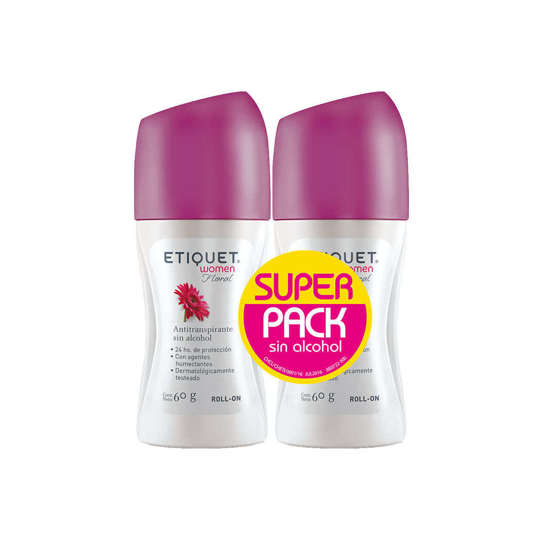 Pack de Desodorantes Roll-On Woman Floral