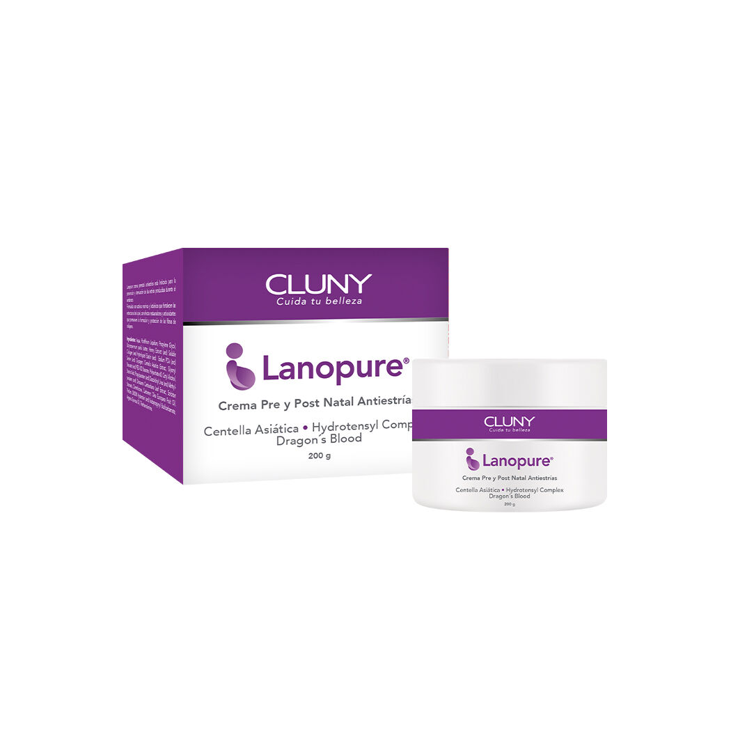 Crema Prenatal Antiestrias Lanopure 200g