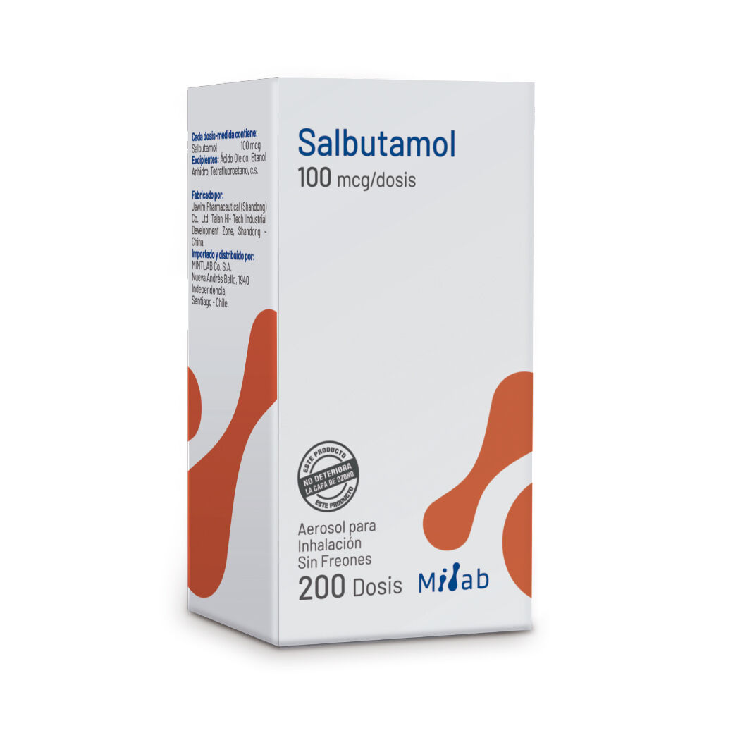 Salbutamol 100mcg Inhalador 200 Dosis