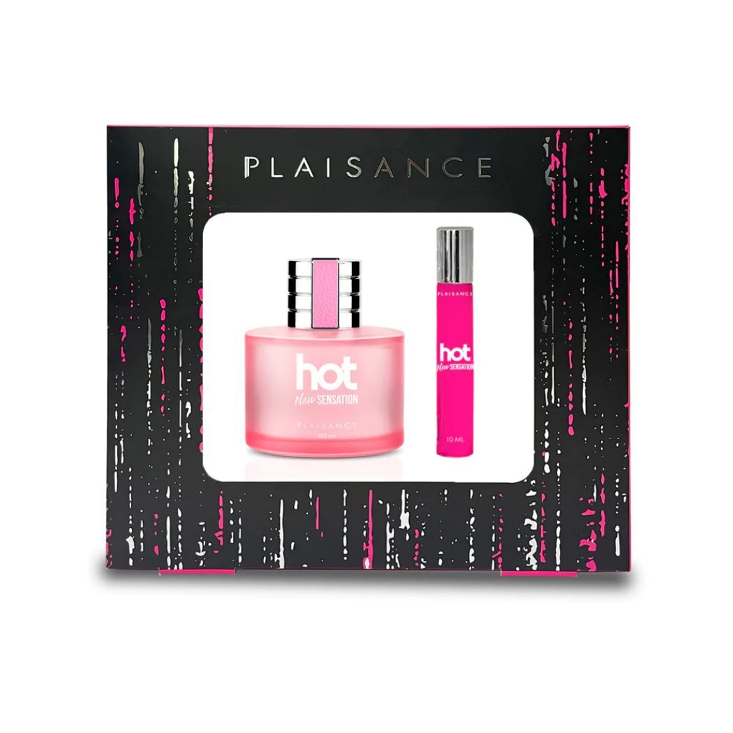 Set Perfume Hot New Sensation EDP 100 ml + 10 ml Plaisance
