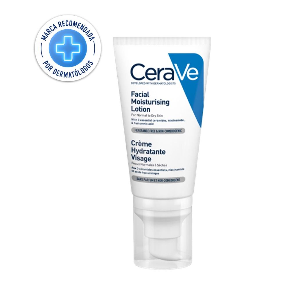 Loción CeraVe Hidratante Rostro PM 52ml