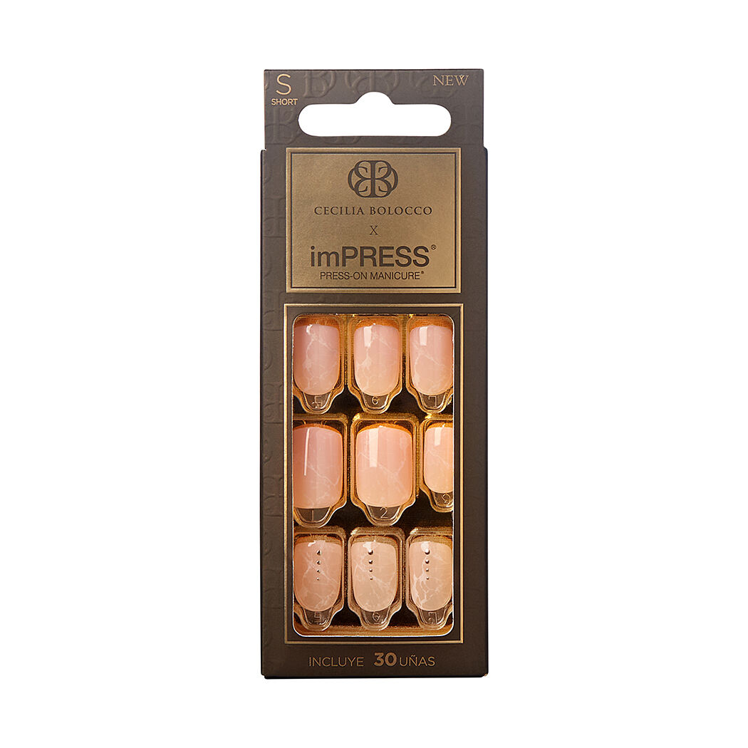 Cecilia Bolocco Uñas Impress Royal Marb 